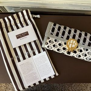 henri bendel signature stripped wallet NOW HALF OFF ORIGINAL PRICE!